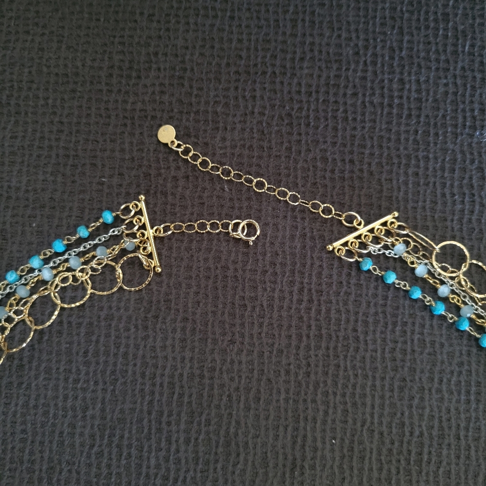 Five🖐 Strand Necklace Statement Necklace - Picture 4 of 16